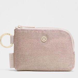 Lululemon Gold & Pink Card Case
